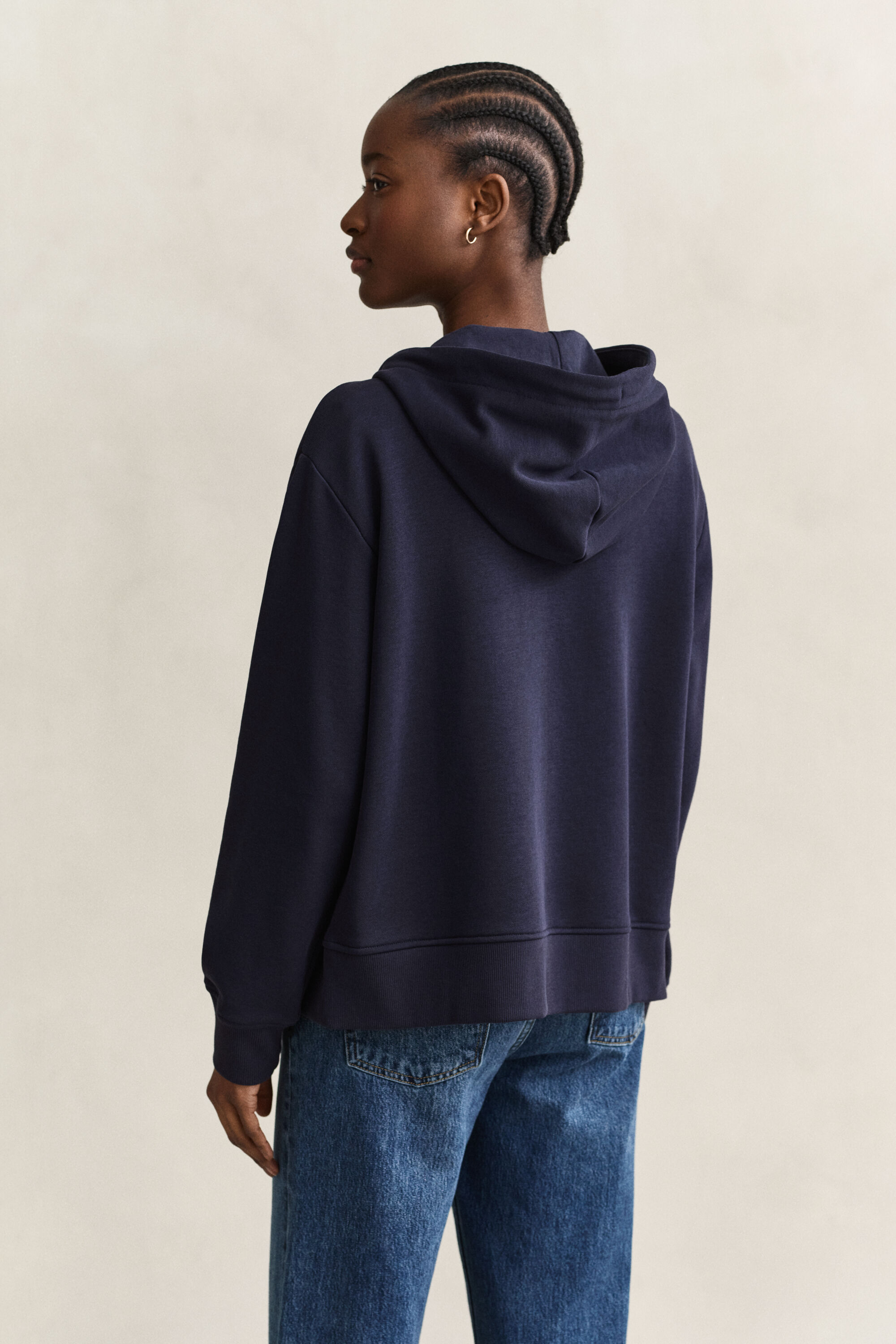 Shield hoodie met ritssluiting