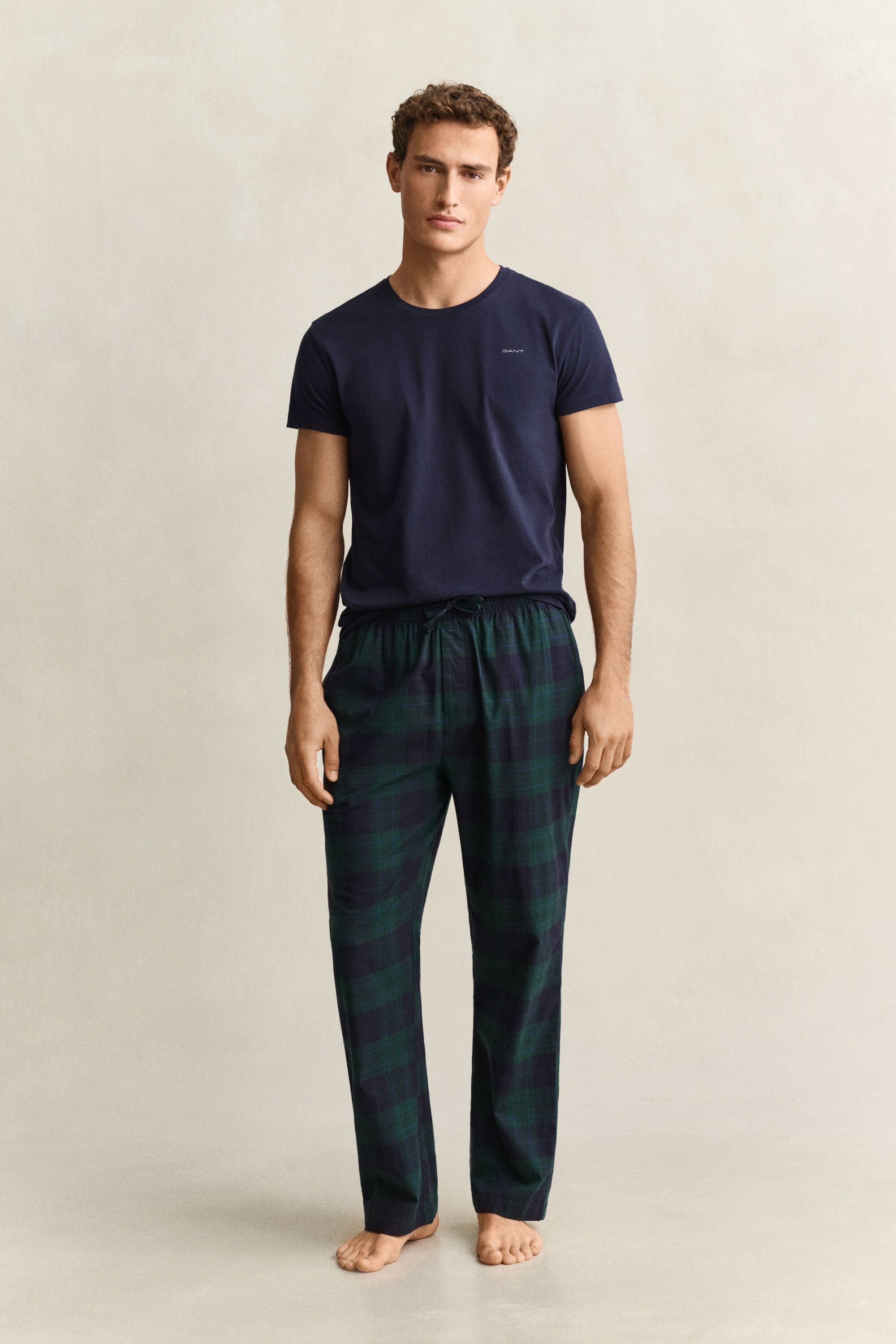 Geruite flanellen pyjamabroek