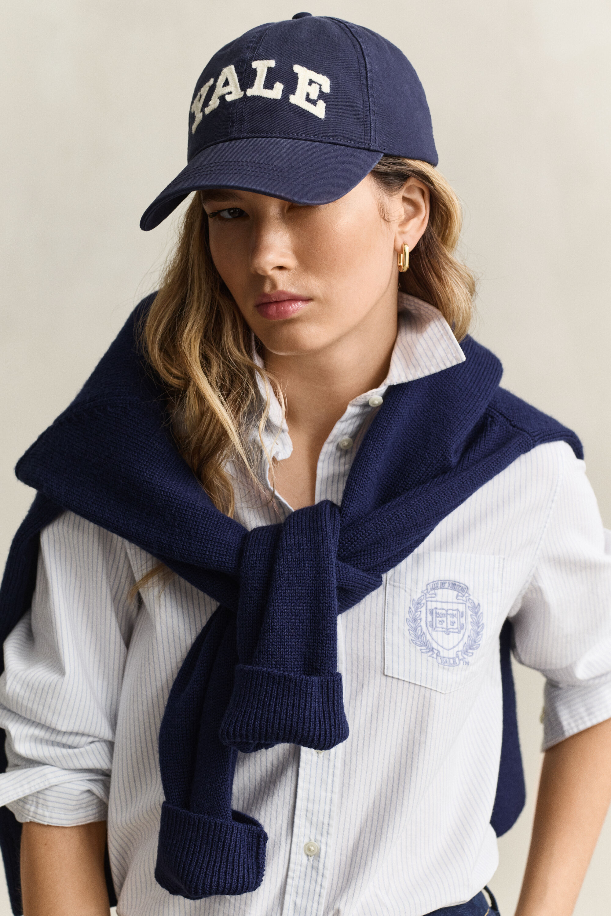 Gant x Yale gestreept Oxford-overhemd