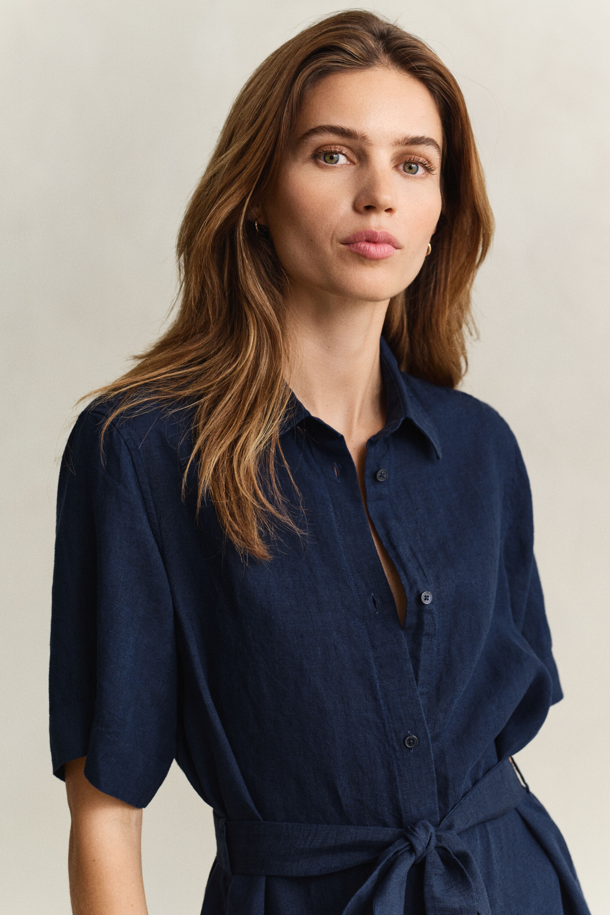 Linnen overoverhemdjurk