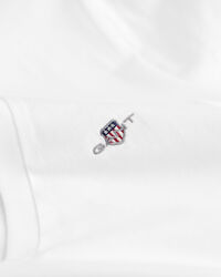 Shield T-shirt met V-hals