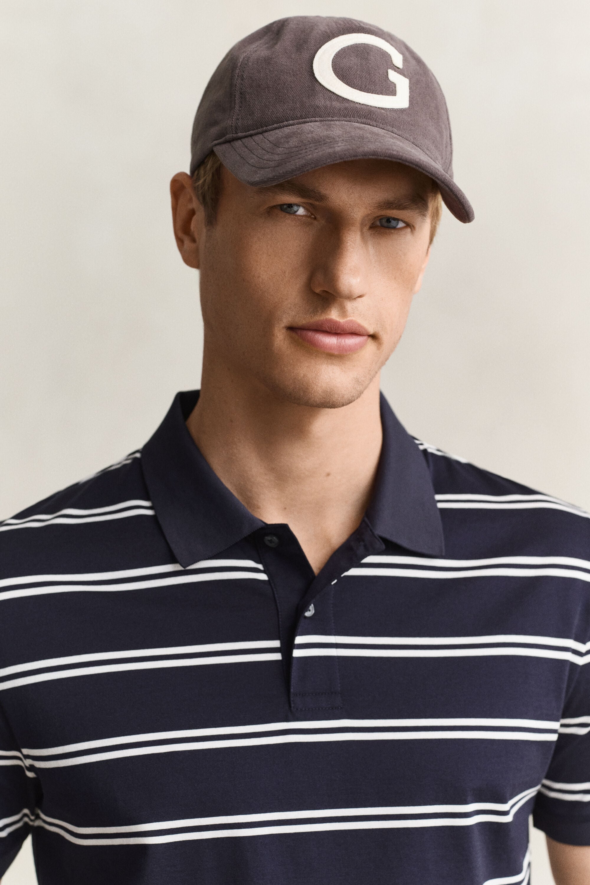 Gestreept poloshirt van Pima-katoen