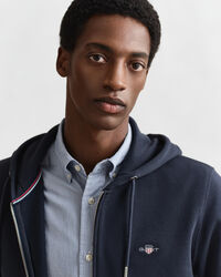 Shield hoodie met ritssluiting