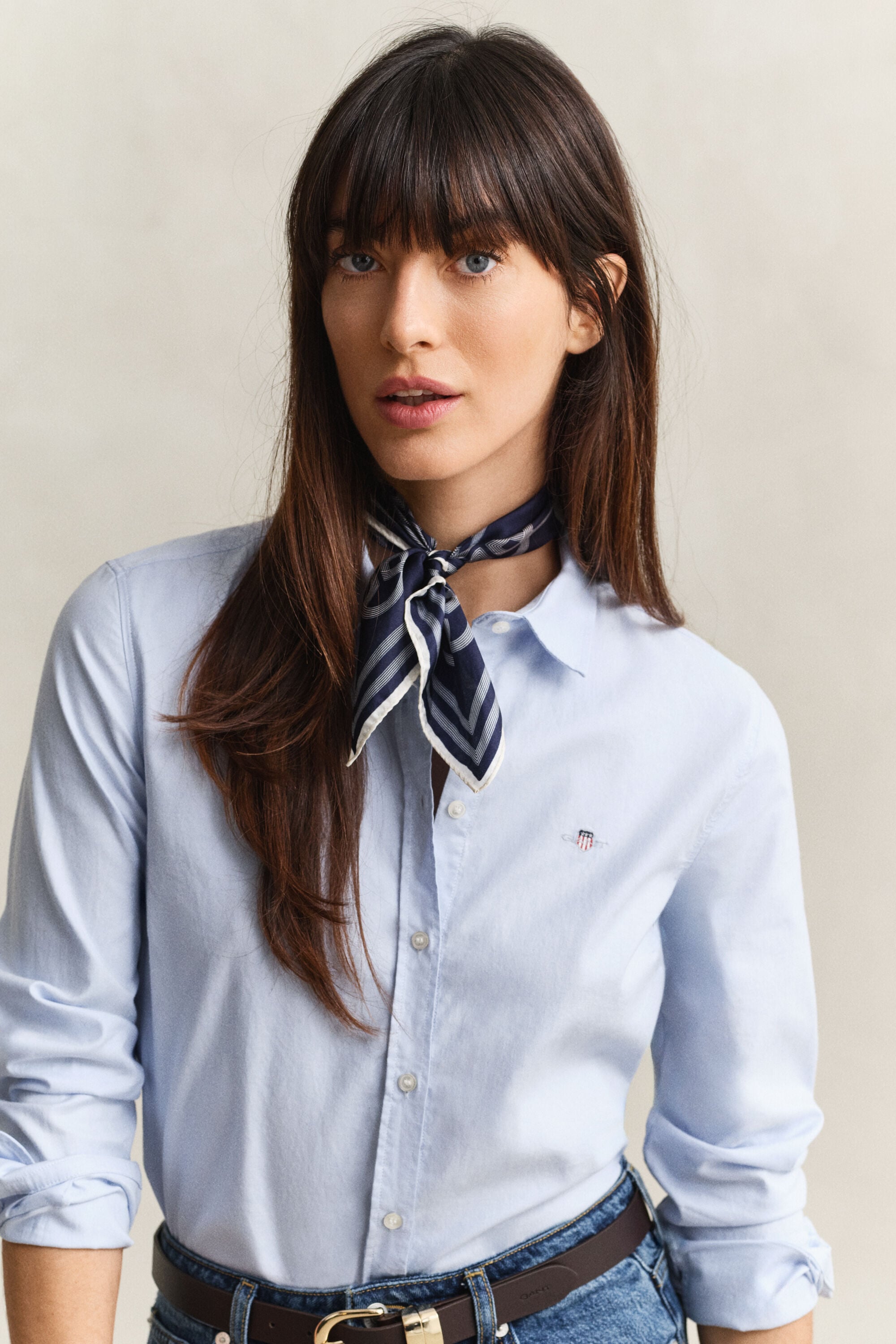 Classic Slim Oxford-overhemd met stretch