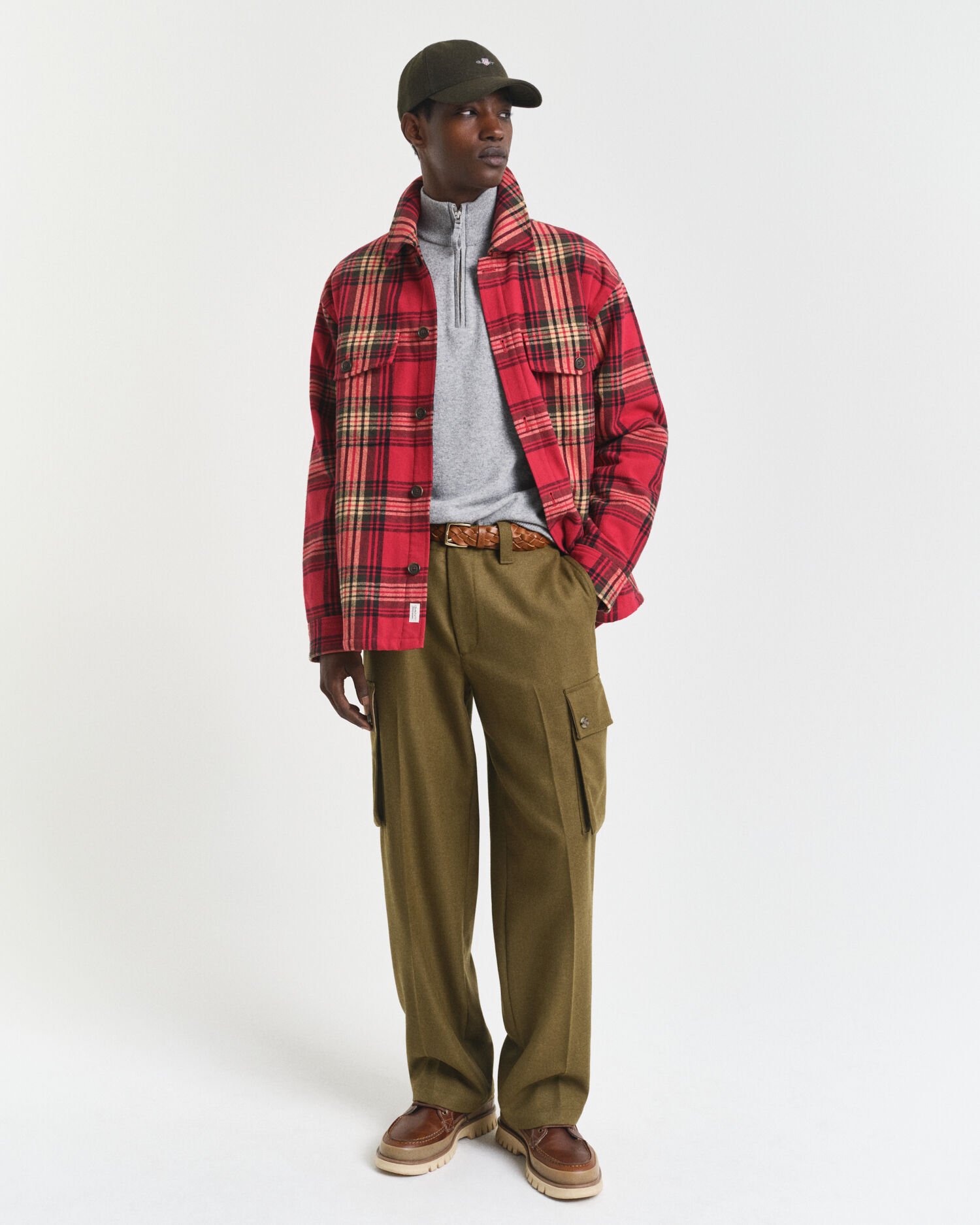 Trui met korte rits van buitengewoon zachte lamswol