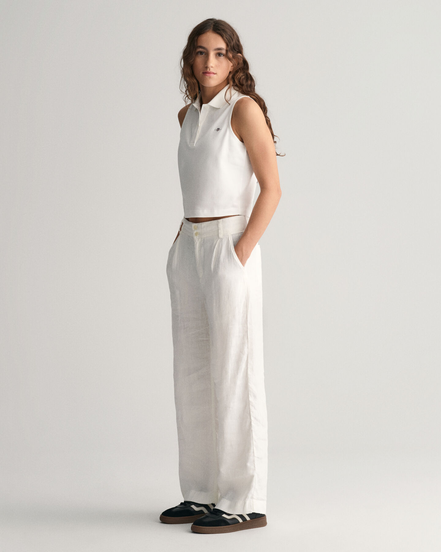 Teen Girls piqu&eacute; tanktop