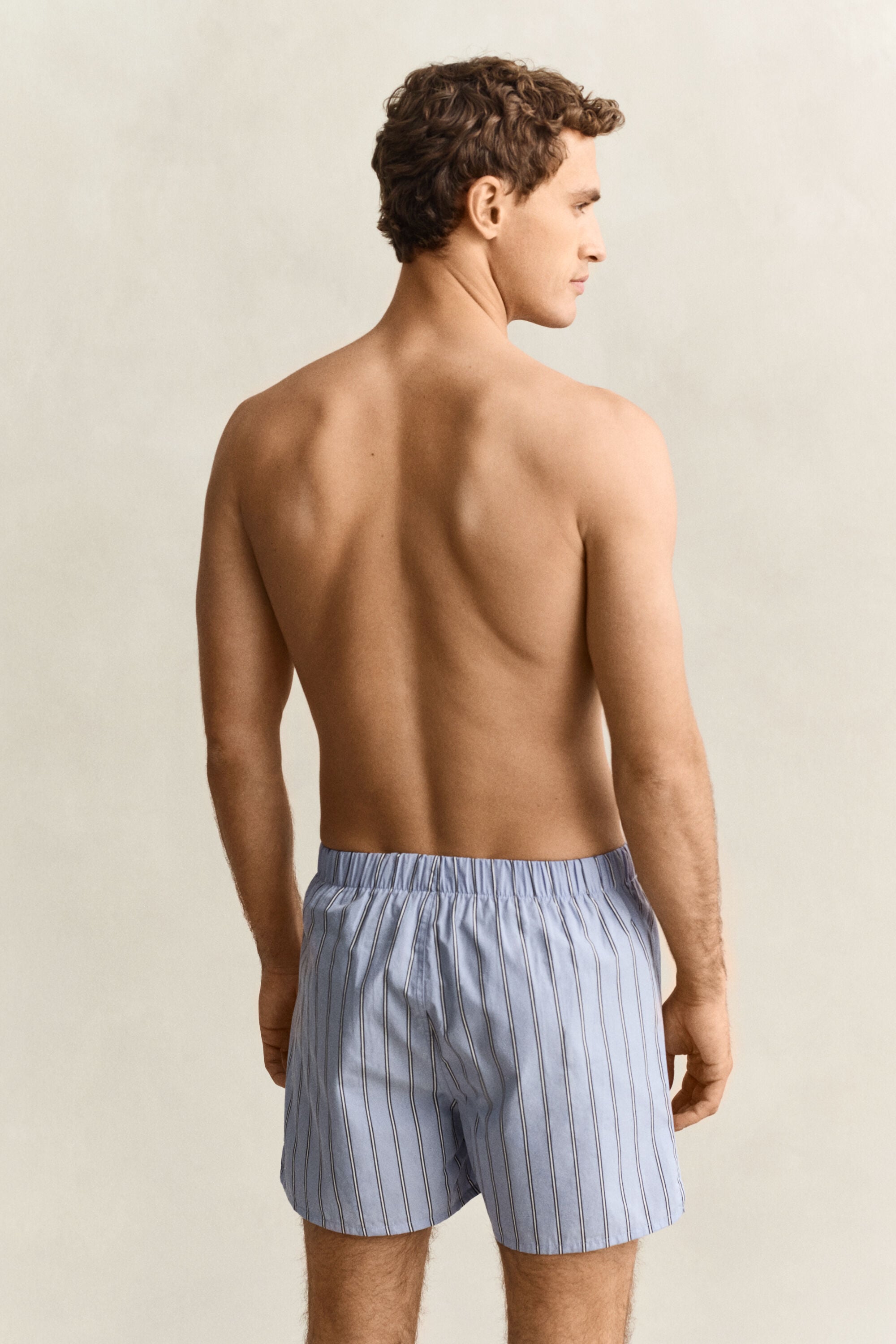 Set van twee gestreepte boxershorts