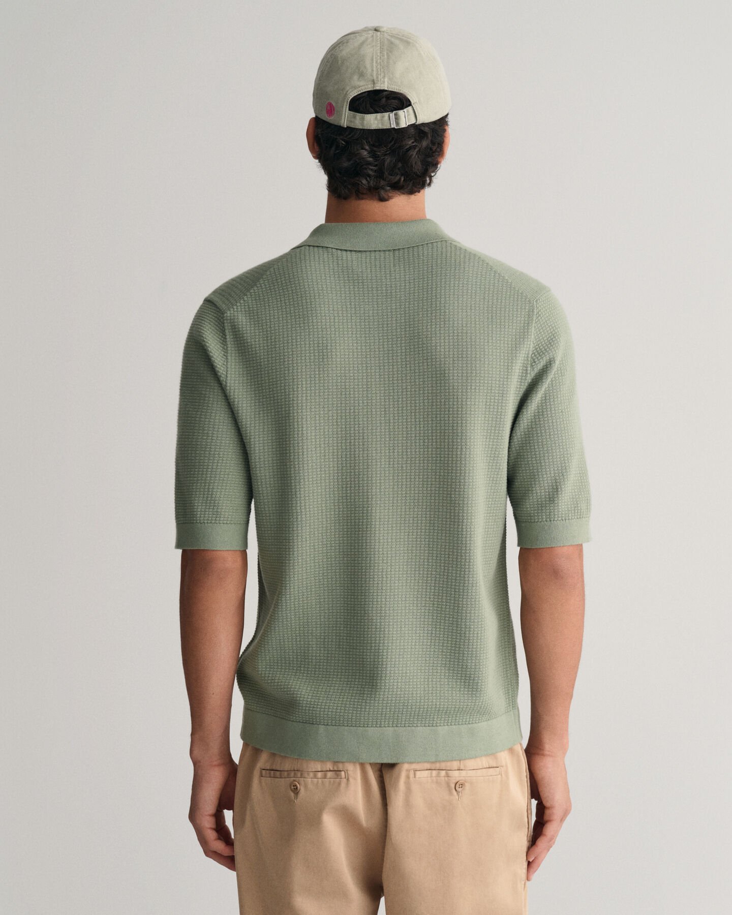 Textured Knit overhemd met korte mouwen