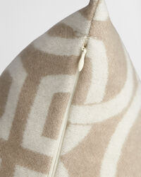 Monogram wollen kussenhoes