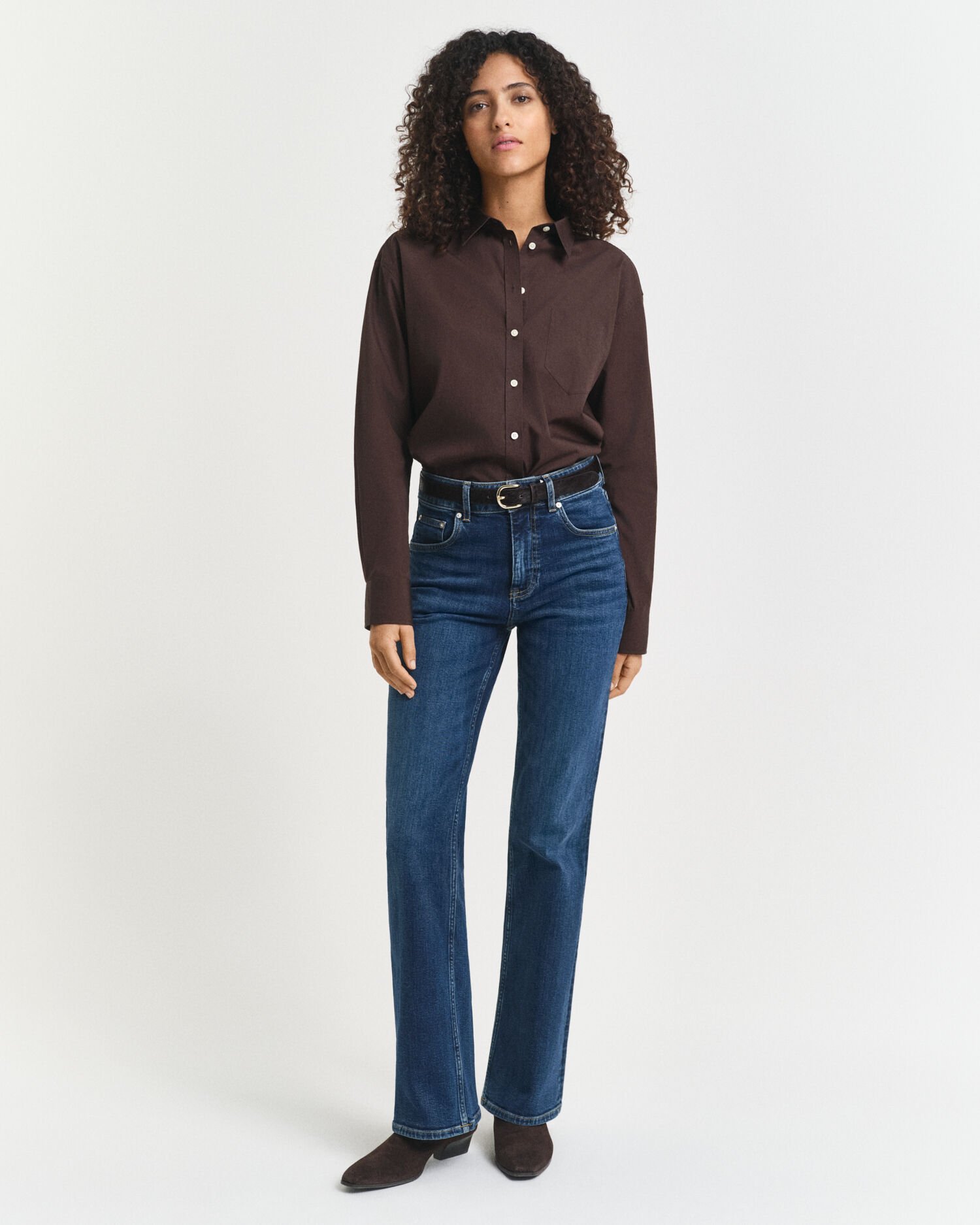 Relaxed Fit Classic overoverhemd van poplin