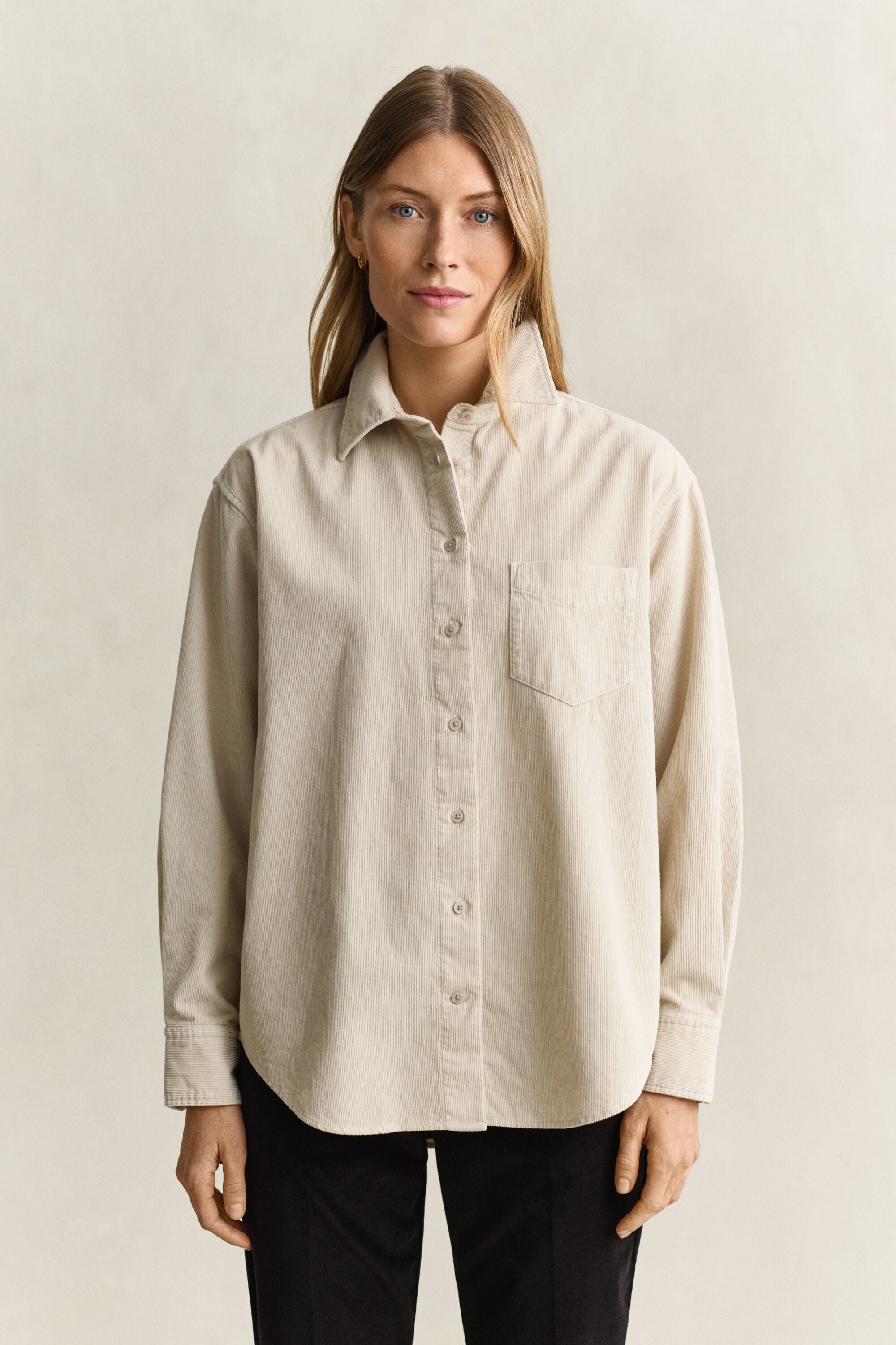 Relaxed corduroy overhemd