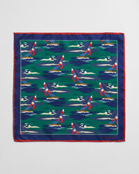 Zijden pochet met Sailing-print