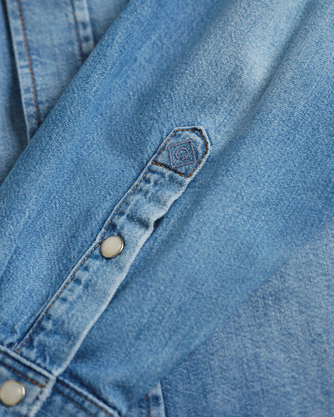 Wrangler x GANT Relaxed Fit denim Western shirt
