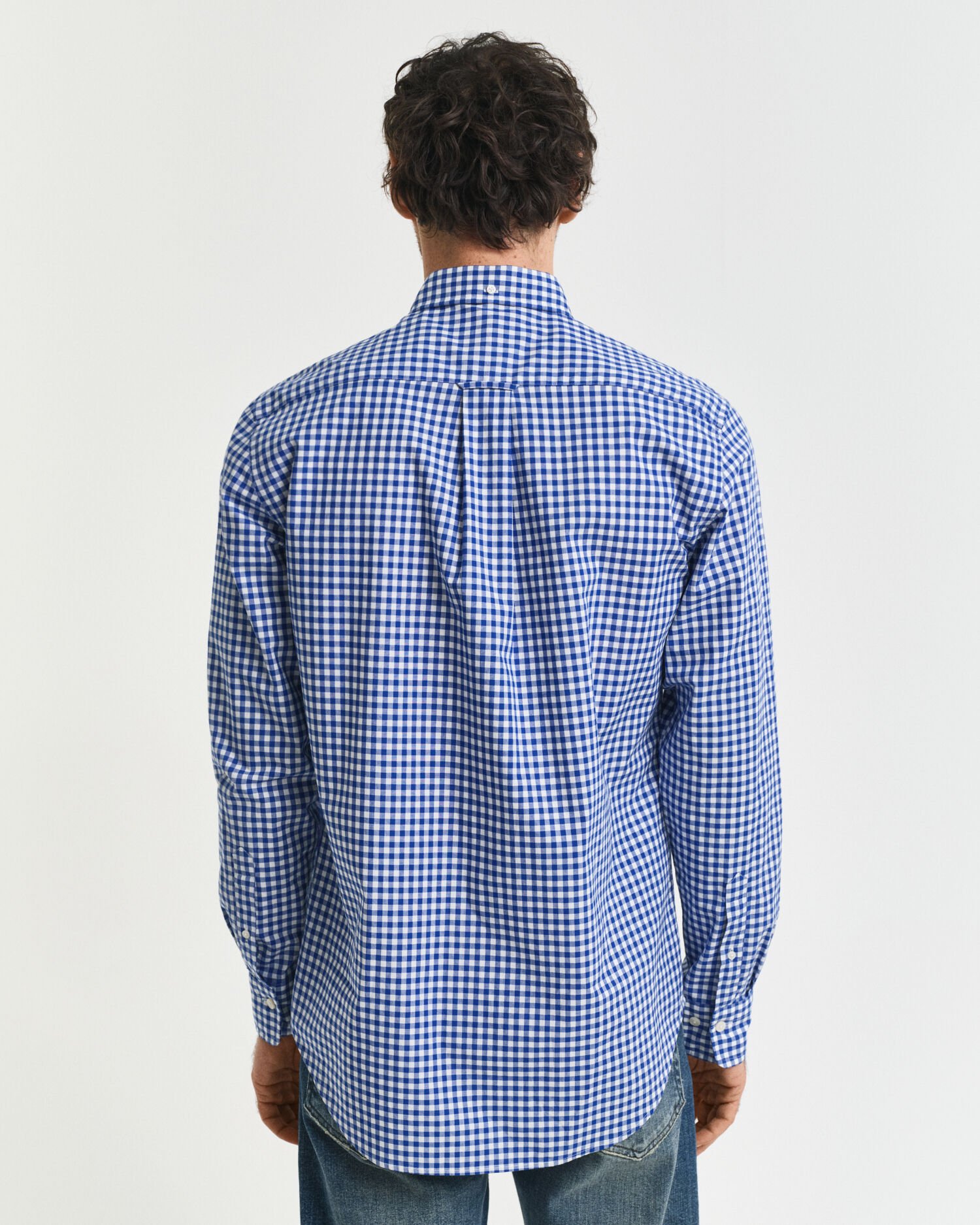 Regular Fit Classic overhemd met Gingham-ruitje van poplin