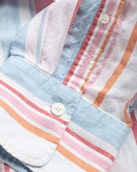 Oversized overhemd met kleurige strepen