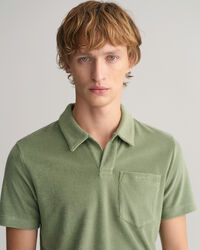 Terry Cloth piqu&eacute; poloshirt