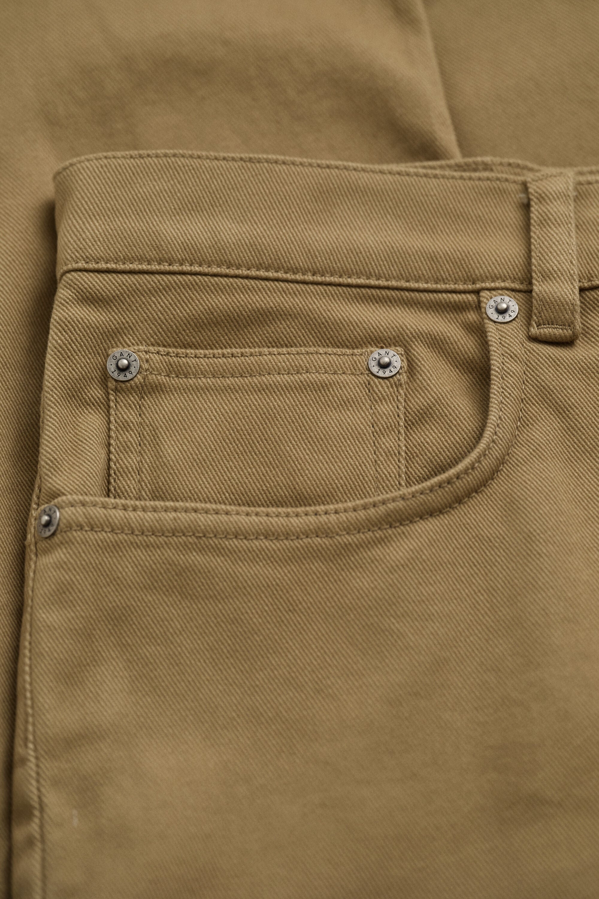 Slim Fit jeans van keperstof