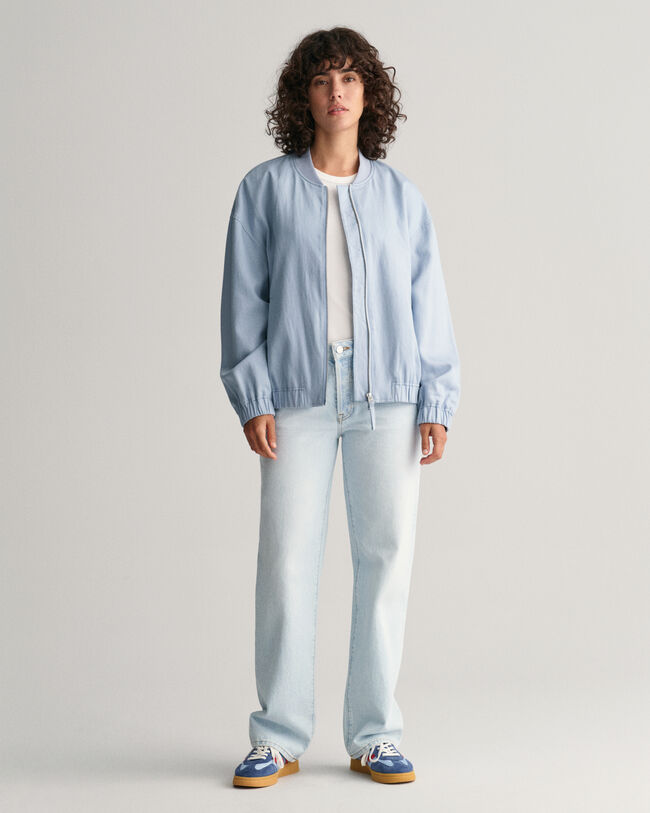 Bomberjack van linnenmix