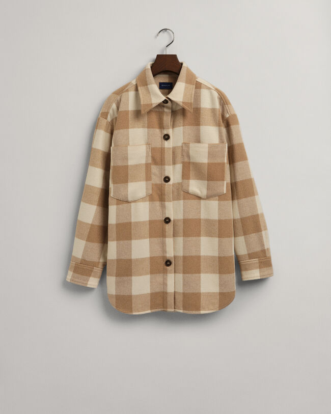 Relaxed Fit geruit overshirt