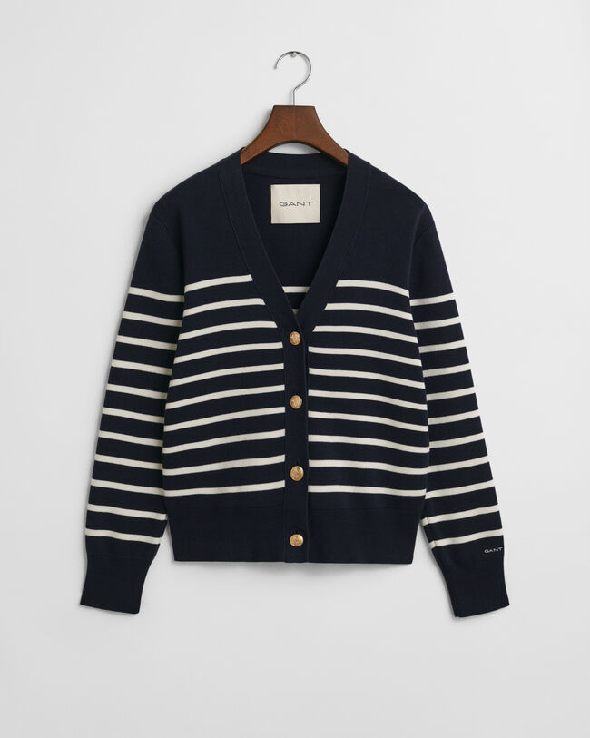 Katoenen vest met strepen