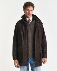 Dubbellaags jack van nubuck