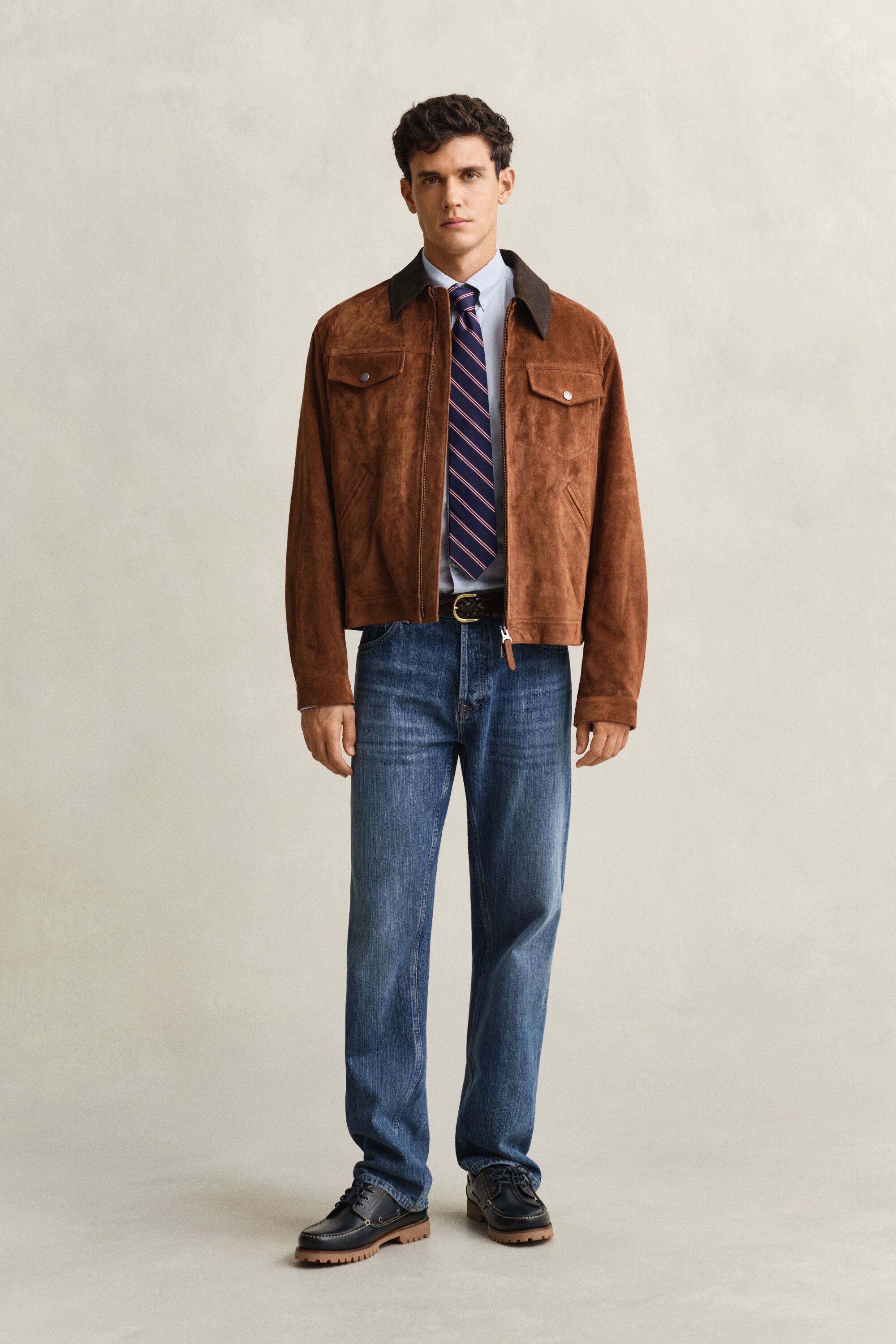 Slim Fit Classic overoverhemd van poplin