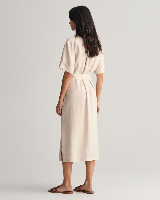 Overhemdjurk met korte mouwen en zakken