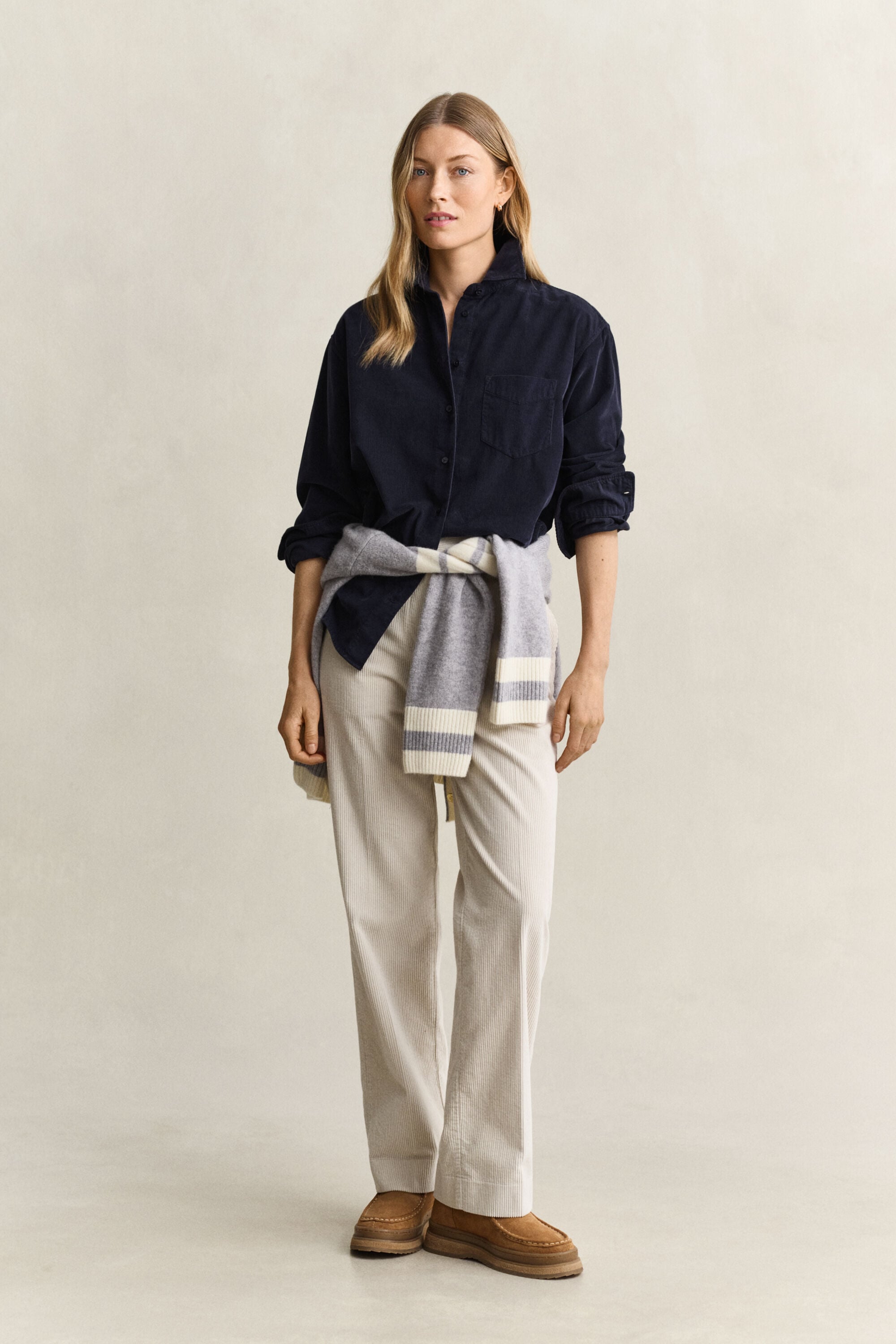 Relaxed corduroy overhemd