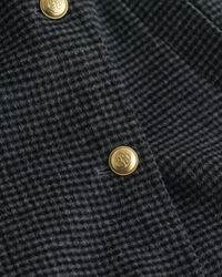 Handgestikte Car Coat met ruiten