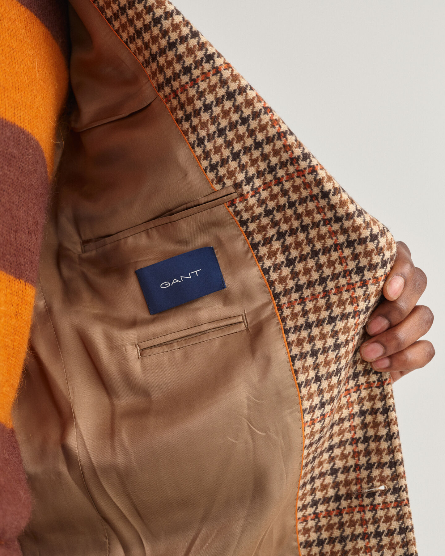 Zware wollen geruite blazer