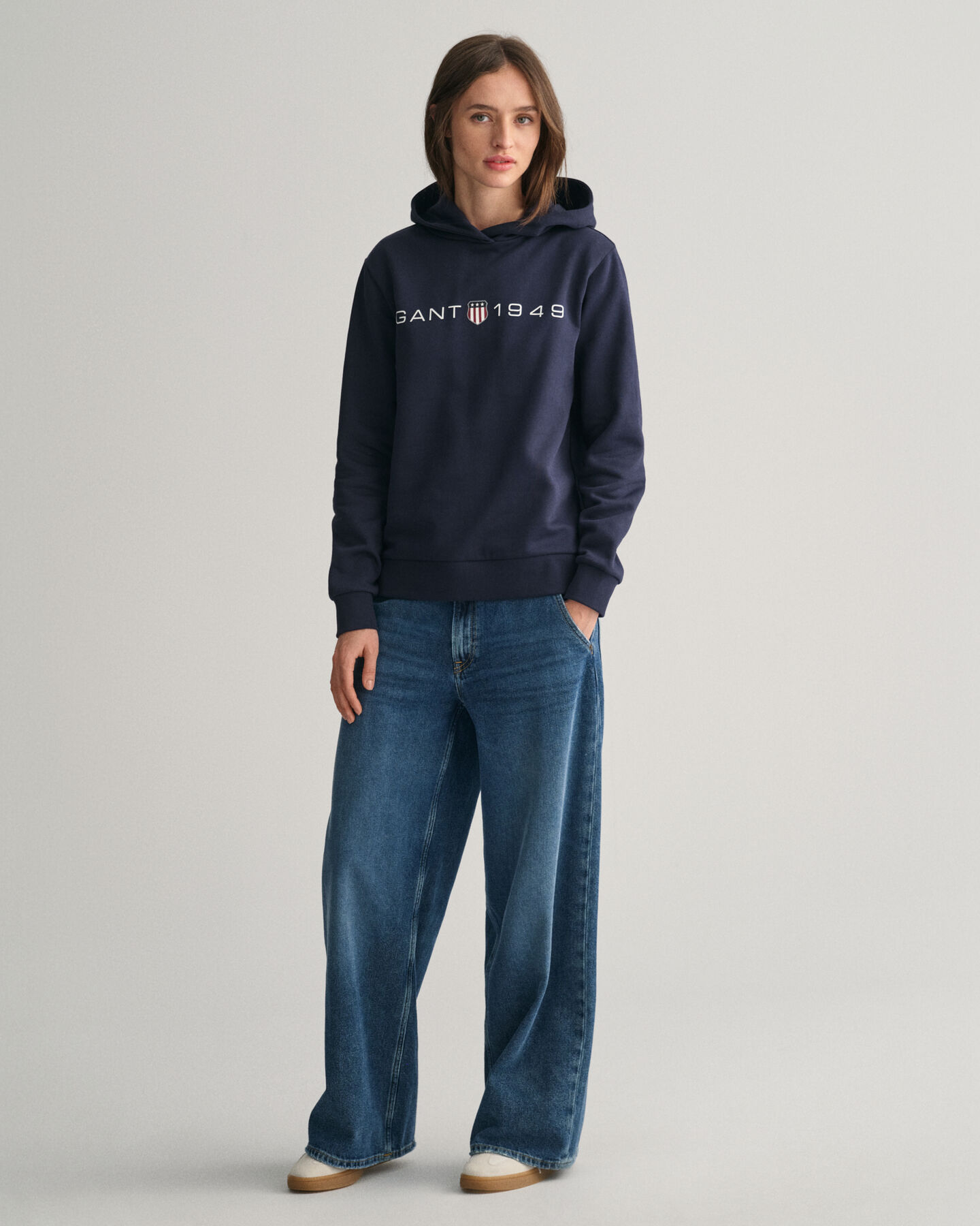 Archive Shield hoodie met print