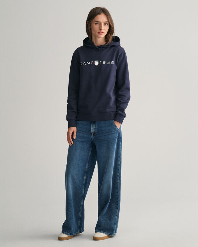 Archive Shield hoodie met print