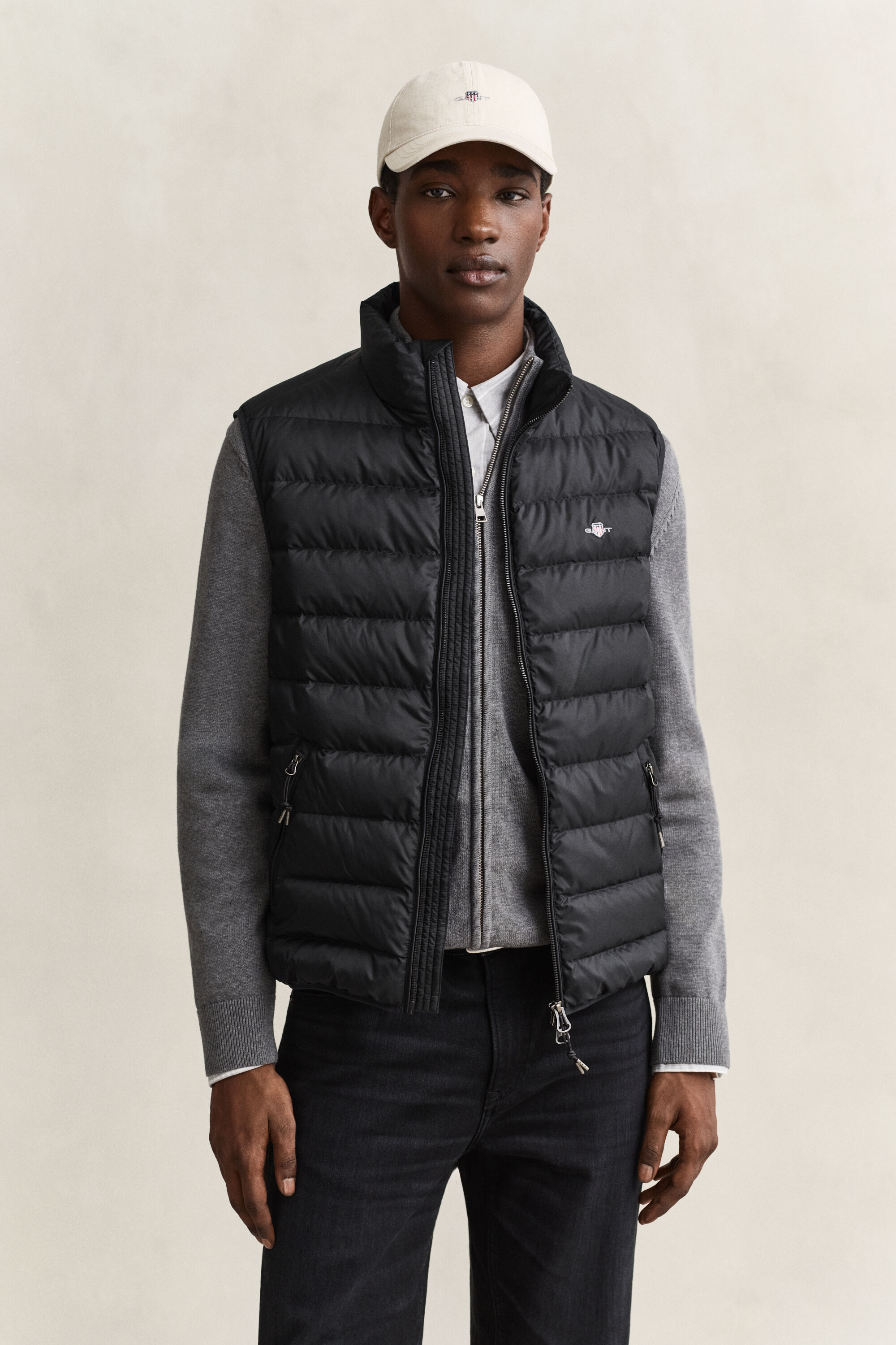 Lichte donsbodywarmer