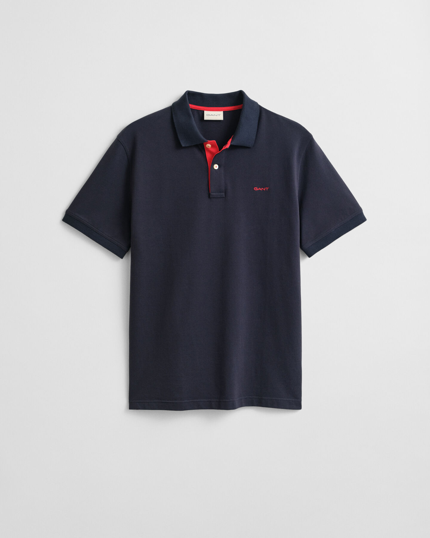 Piqué poloshirt met contrasterend detail