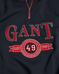 Retro Crest sweatshirt met korte rits