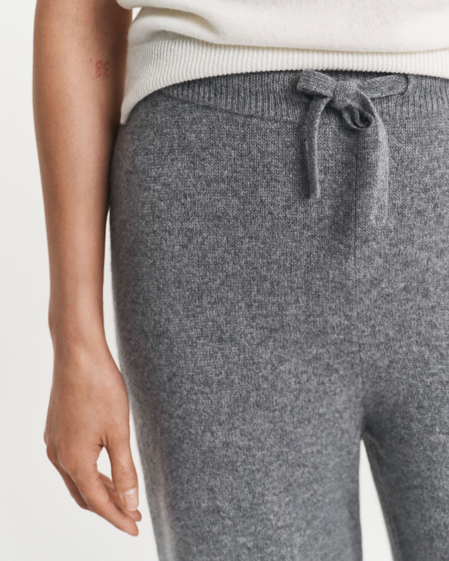 Broek van gebreide wol