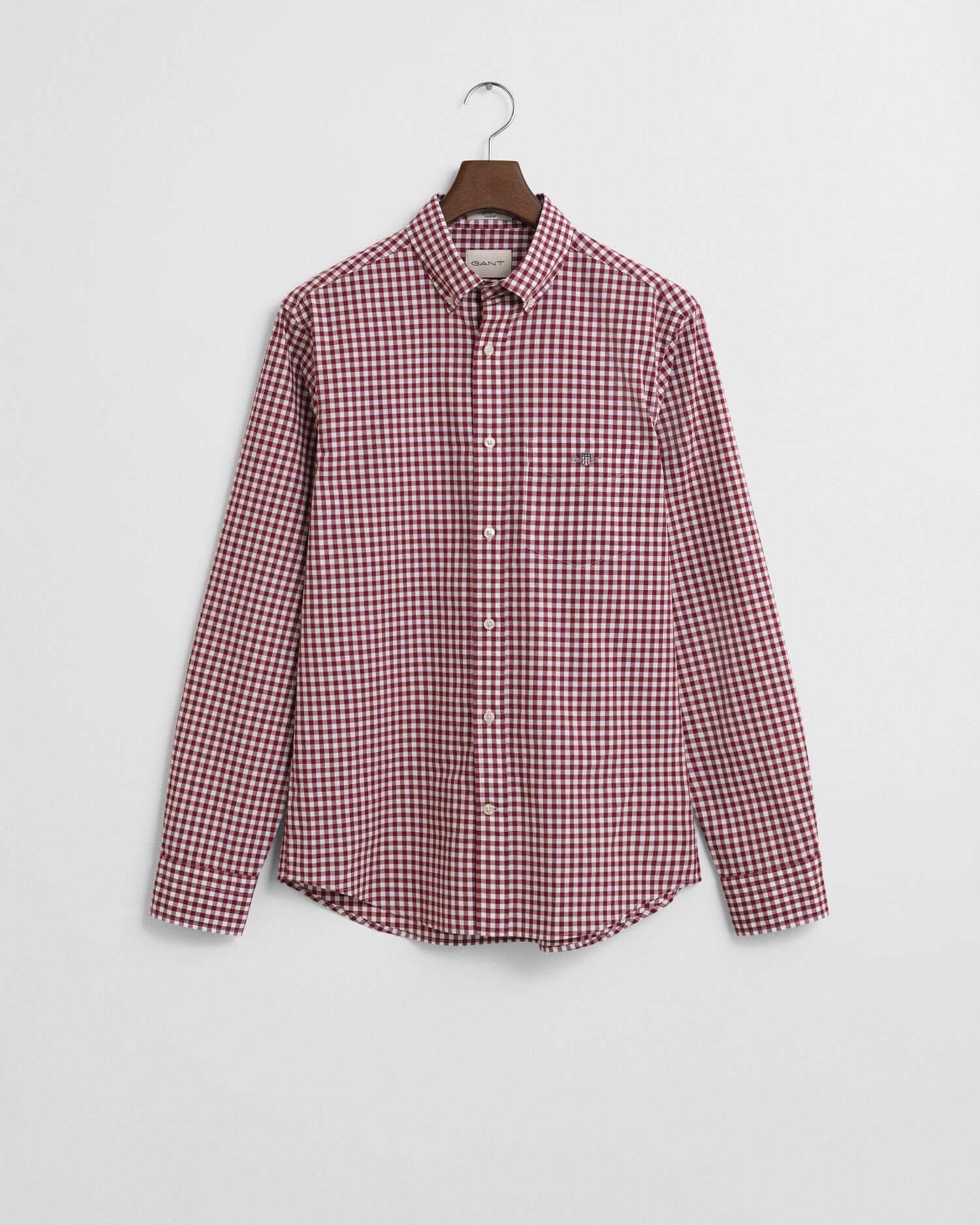 Regular Fit Classic overhemd met Gingham-ruitje van poplin