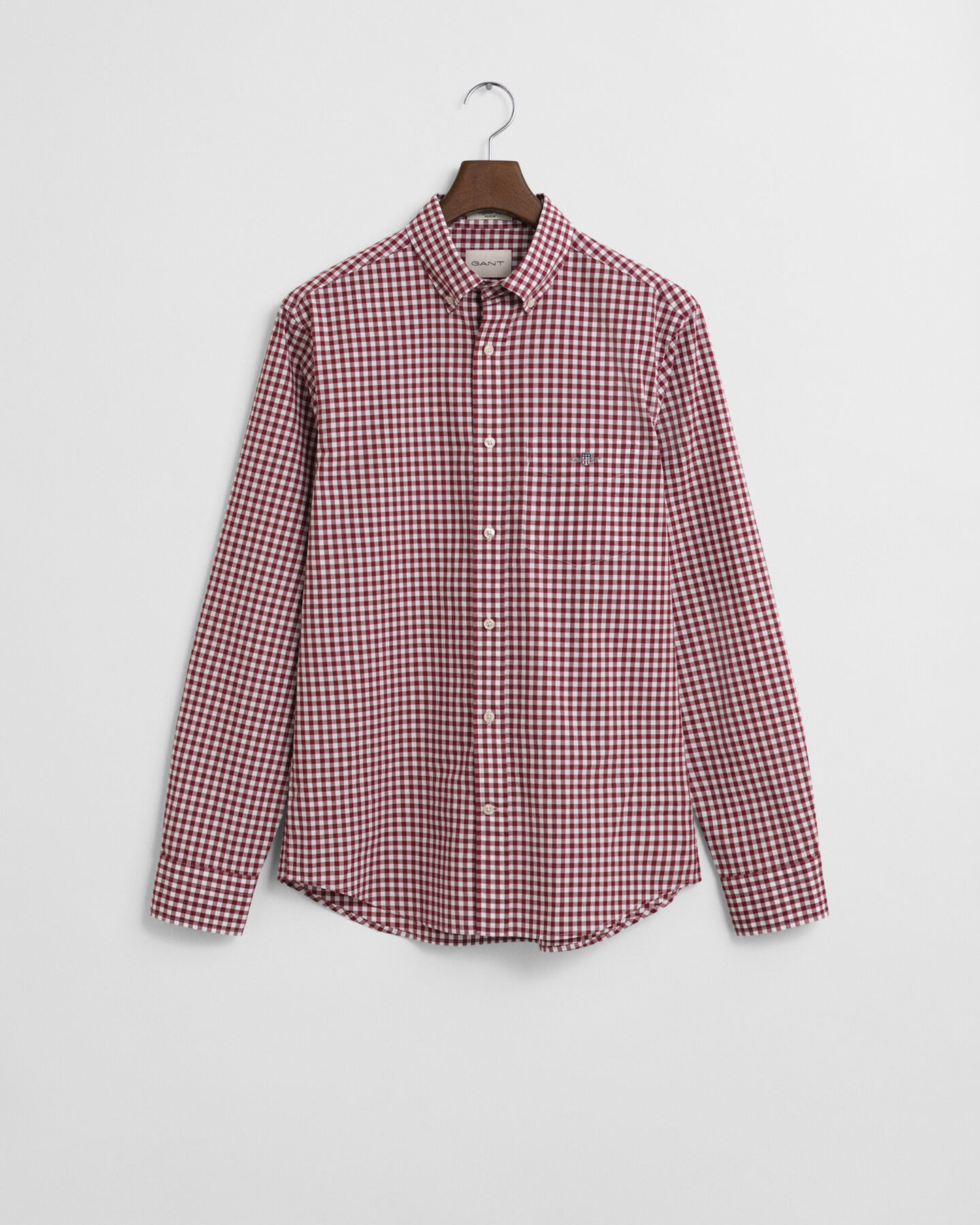 Regular Fit Classic overhemd met Gingham-ruitje van poplin