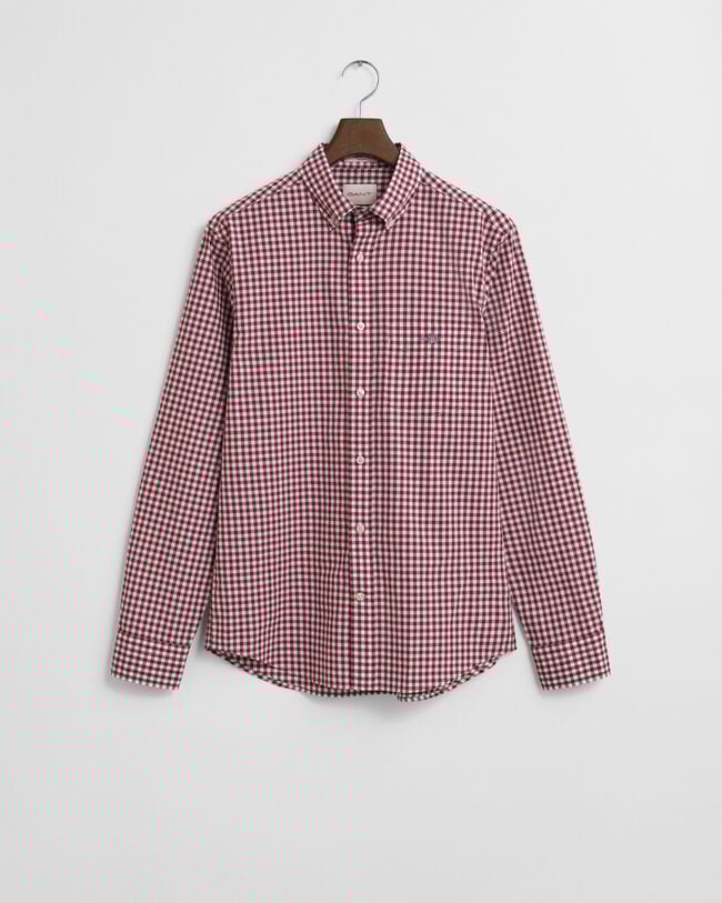 Regular Fit Classic overhemd met Gingham-ruitje van poplin