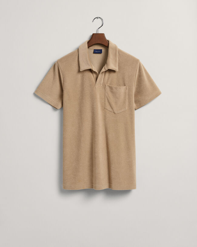 Terry Cloth piqu&eacute; poloshirt