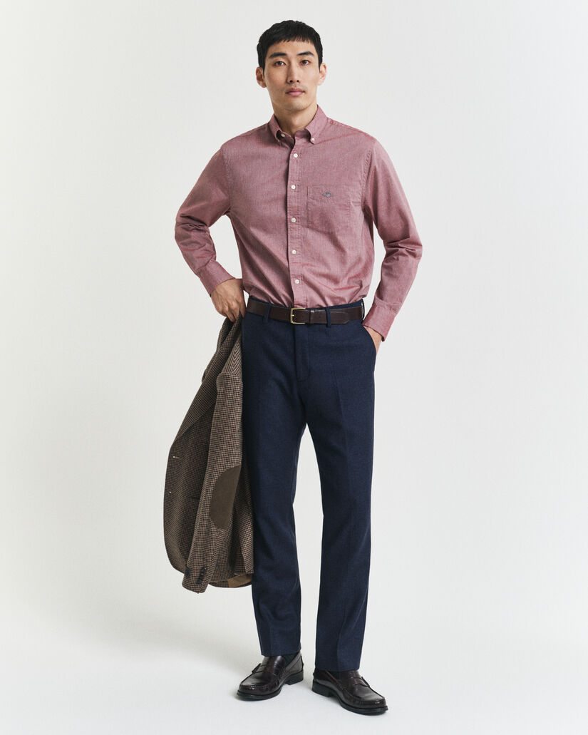 Regular Fit Classic overhemd van poplin