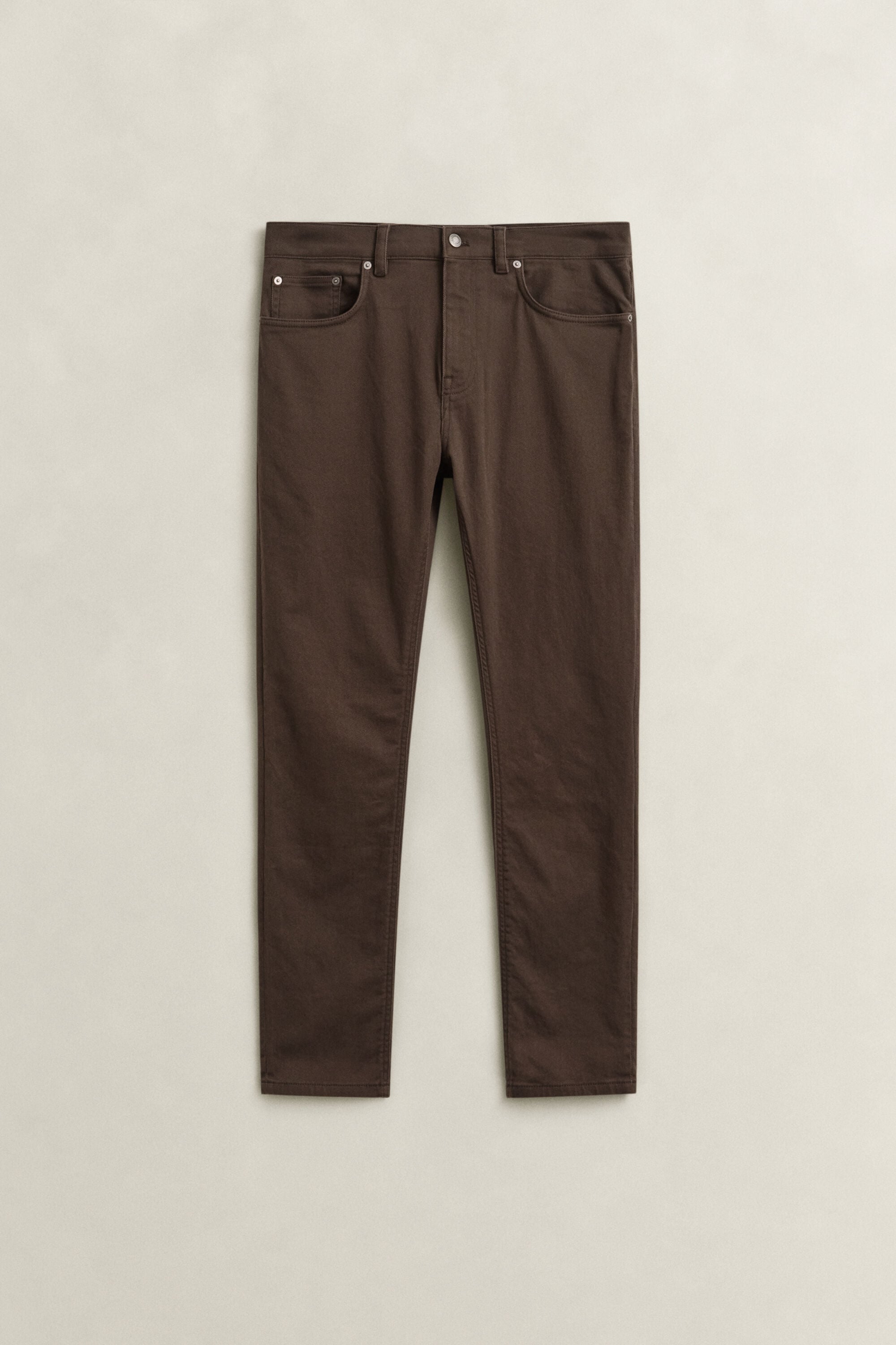 Slim Fit jeans van keperstof