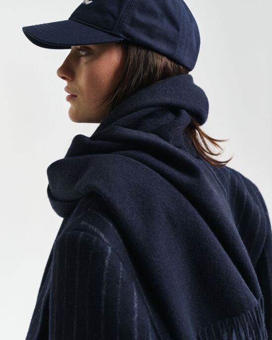 Geweven wollen sjaal