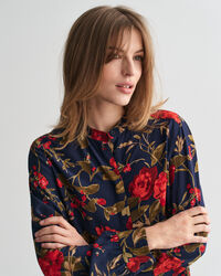 Blouse met rozenprint