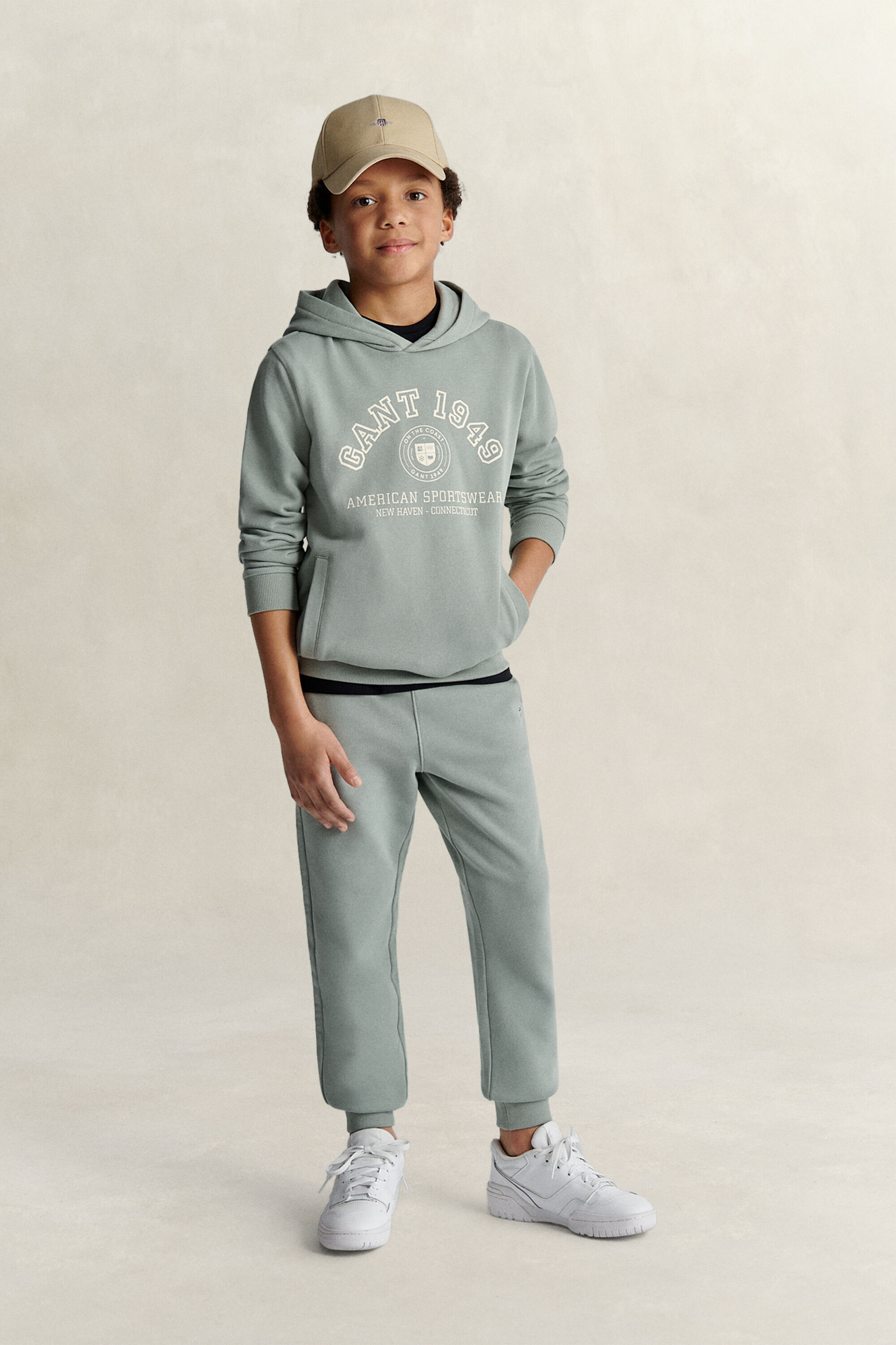 Hoodie met logo in collegestijl voor tienerjongens