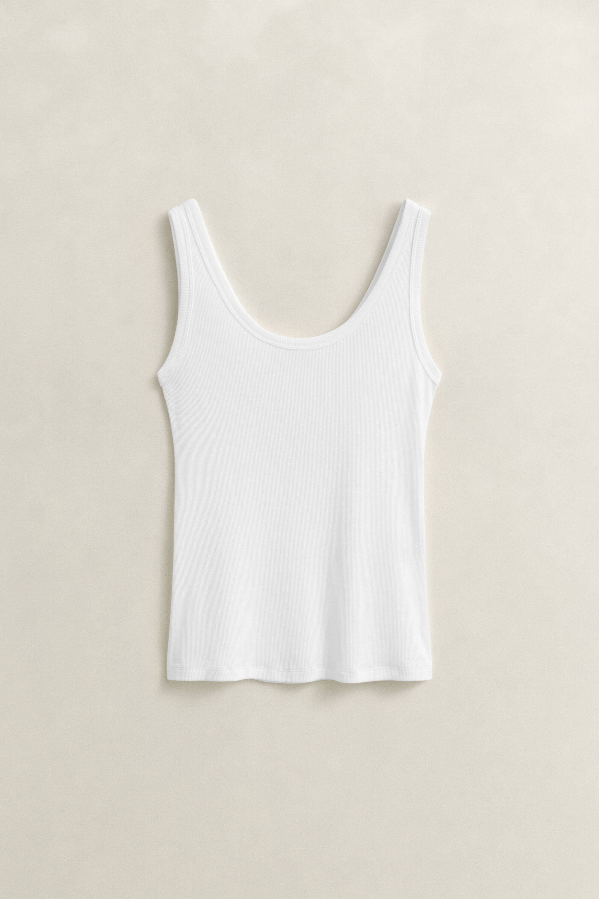Geribde tanktop