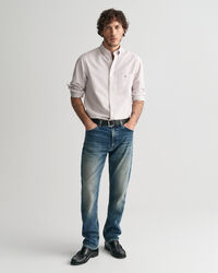 Regular Fit jeans met vintage wassing