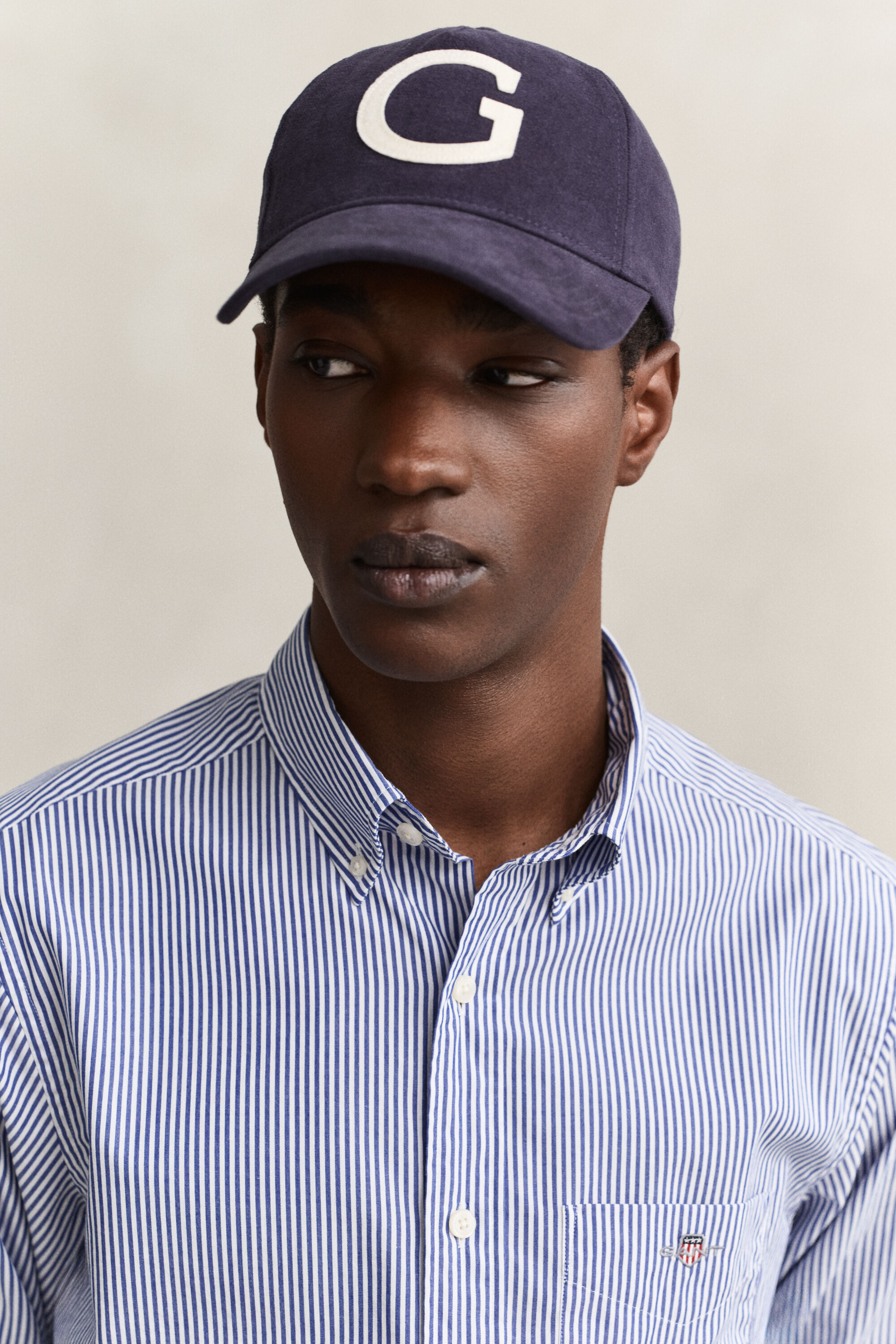 Classic Regular gestreept poplin overhemd