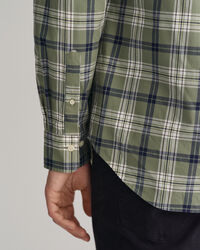 Regular Fit poplin overhemd met ruitjes