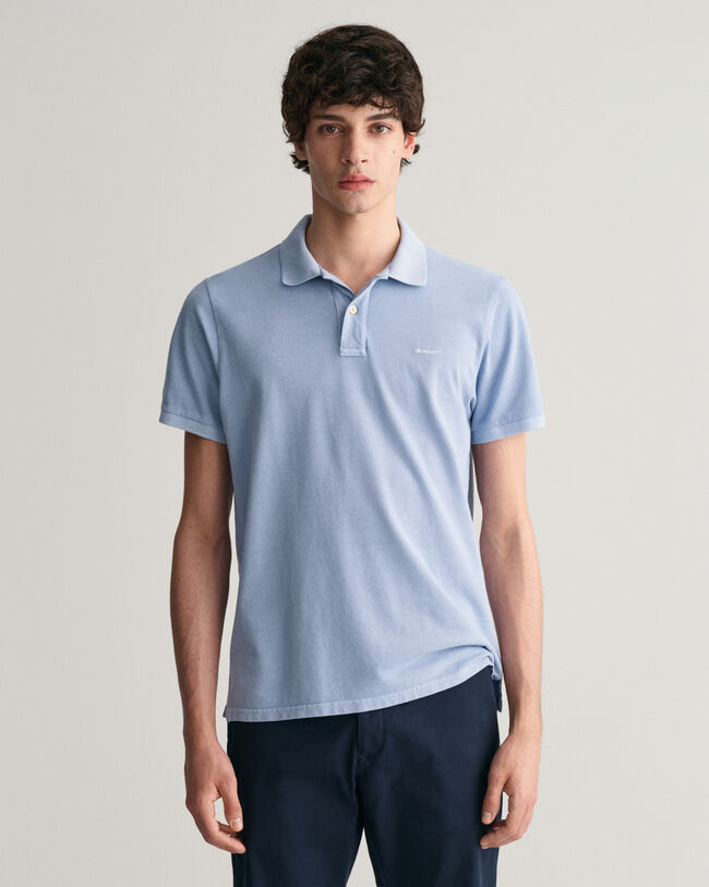 Sunfaded piqu&eacute; poloshirt